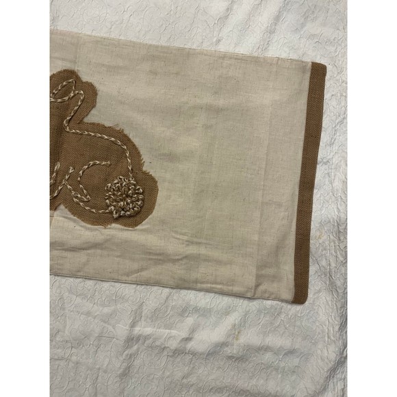 Farmhouse Table runner burlap bunny Easter Nicole Miller - Picture 3 of 9